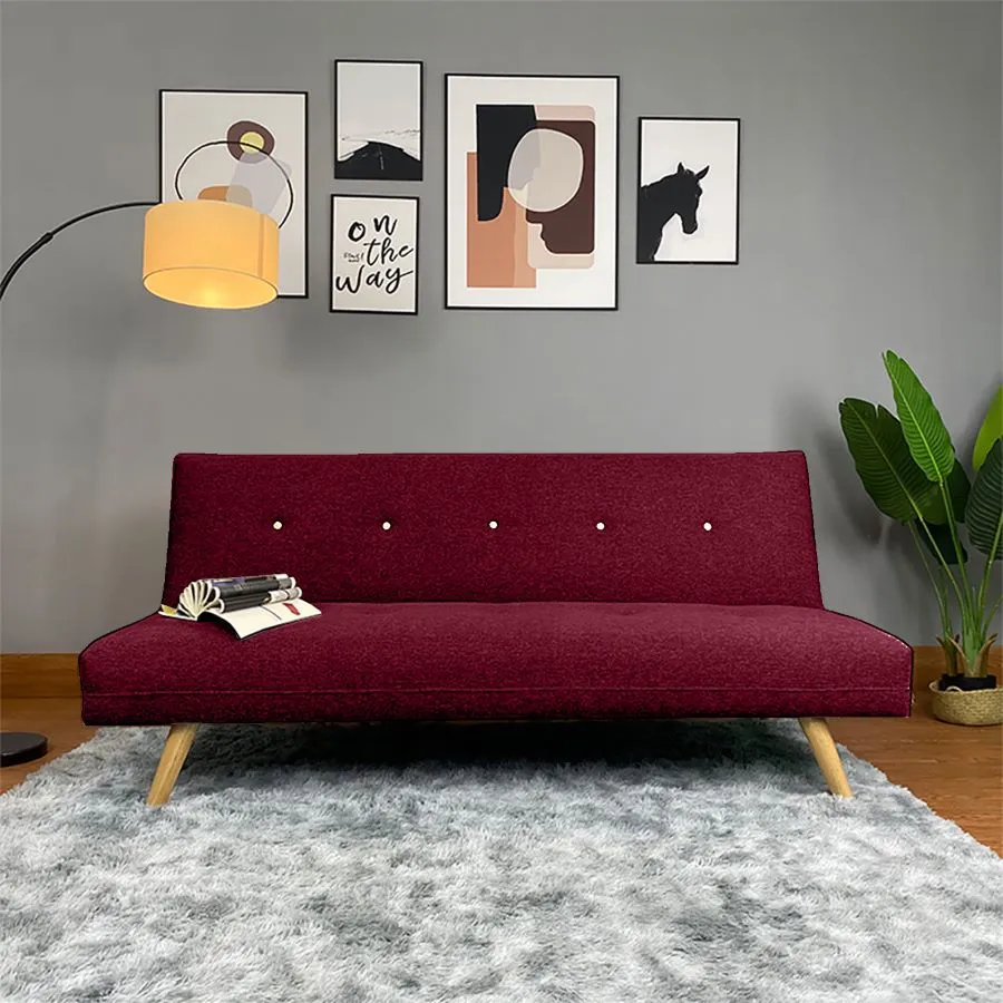 Aimar 2 In 1 Sofabed Velvet Upholstered