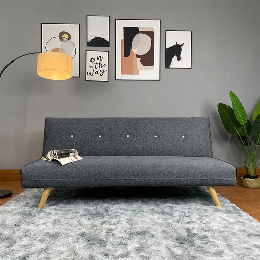 Aimar 2 In 1 Sofabed Velvet Upholstered