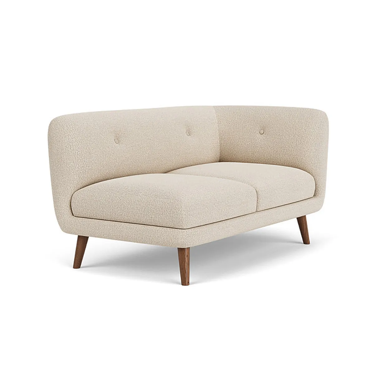 Alfred Boucle Right 2 Seater Modular Sofa