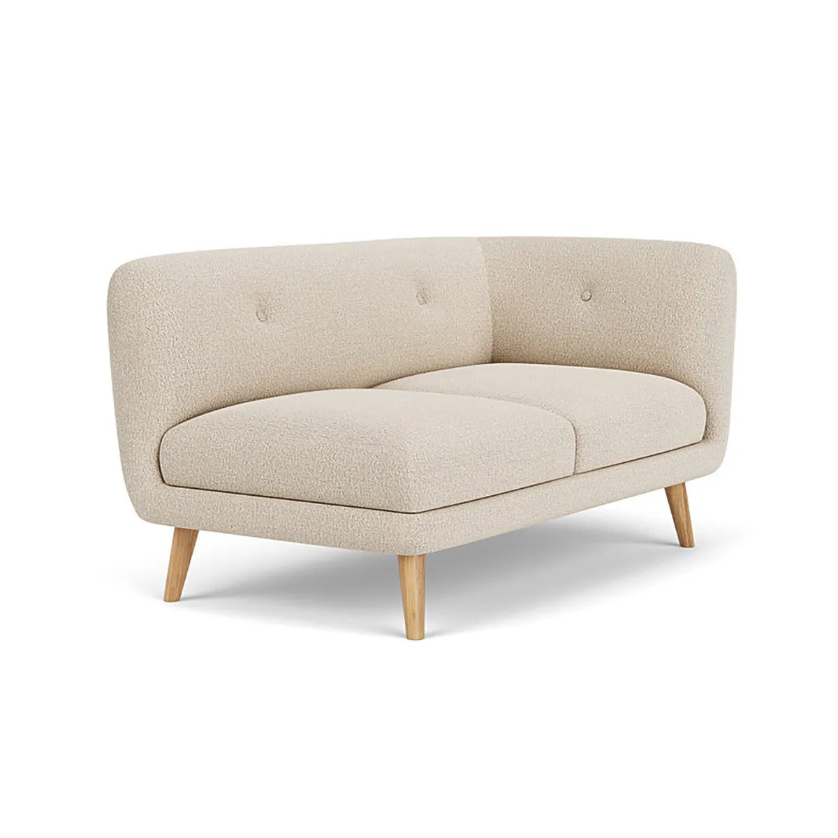Alfred Boucle Right 2 Seater Modular Sofa