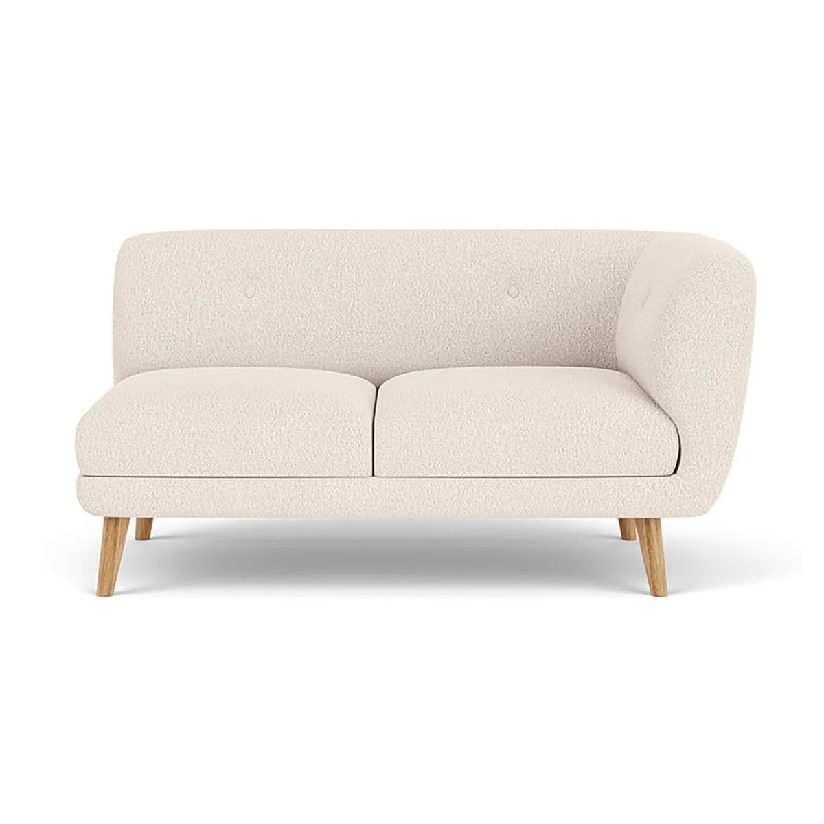 Alfred Boucle Right 2 Seater Modular Sofa
