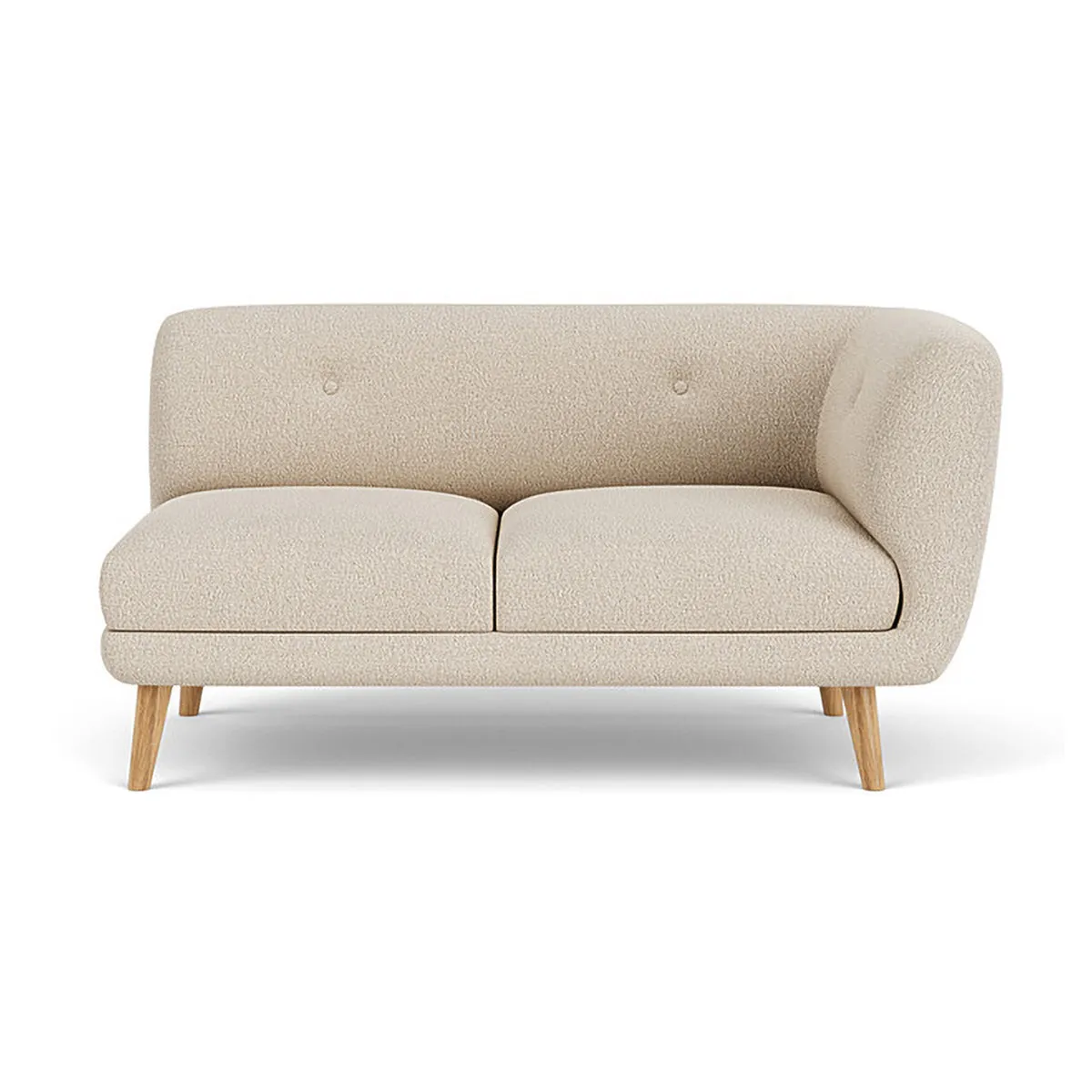 Alfred Boucle Right 2 Seater Modular Sofa