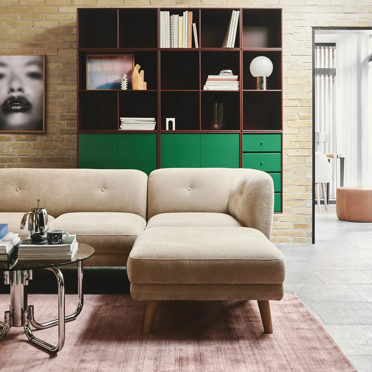 Alfred Fabric Left 1 Seater Modular Sofa