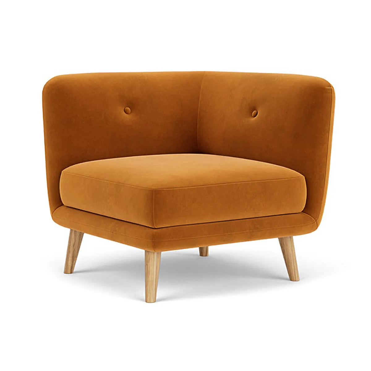 Alfred Fabric Left 1 Seater Modular Sofa