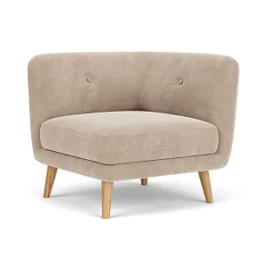 Alfred Fabric Left 1 Seater Modular Sofa