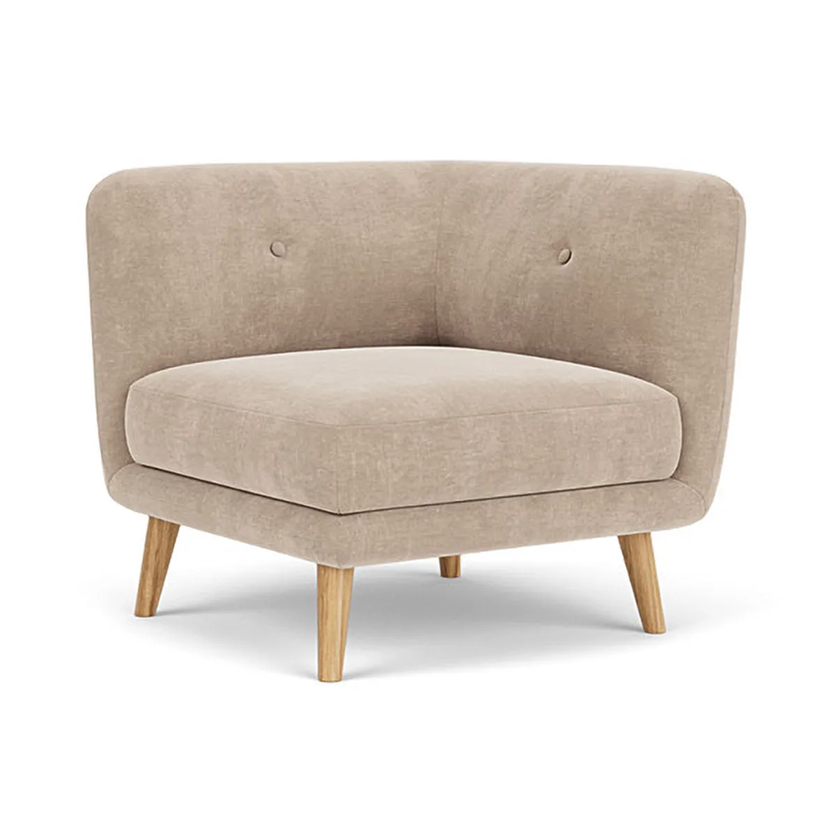Alfred Fabric Left 1 Seater Modular Sofa