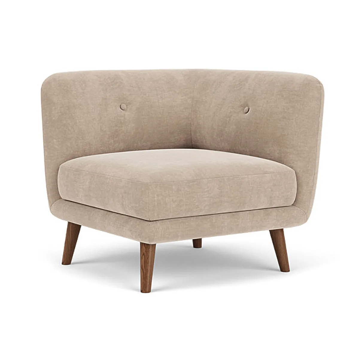 Alfred Fabric Left 1 Seater Modular Sofa
