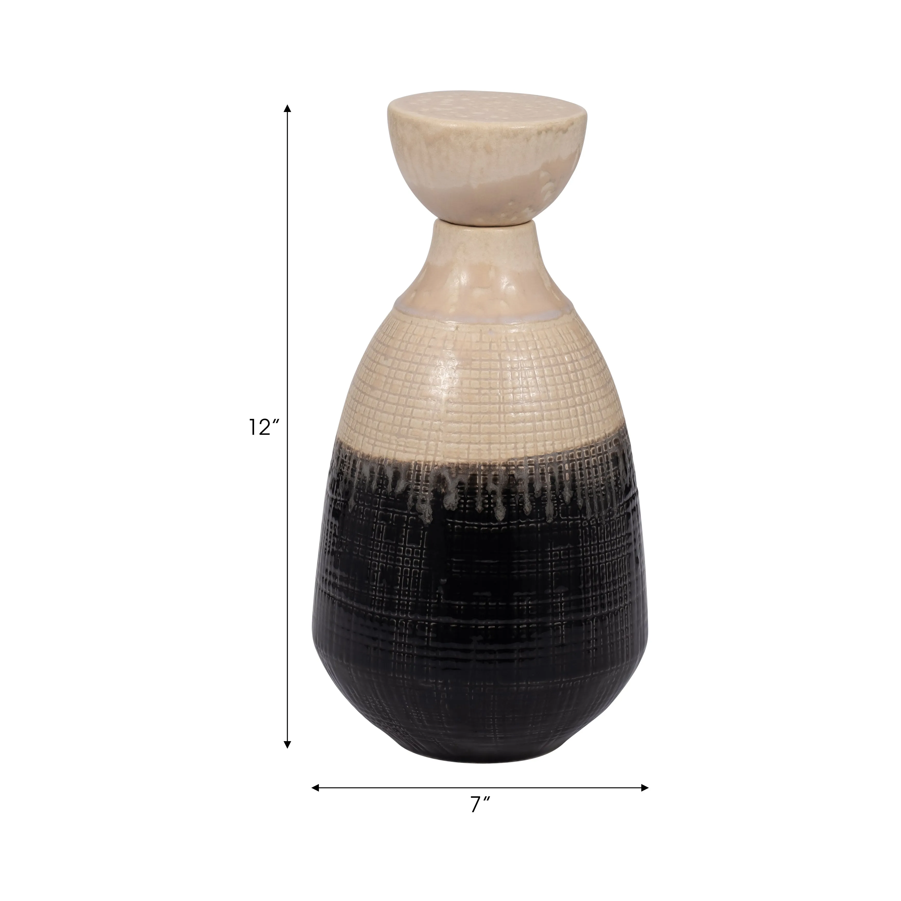 ALONDRA SMALL CERAMIC LIDDED JAR