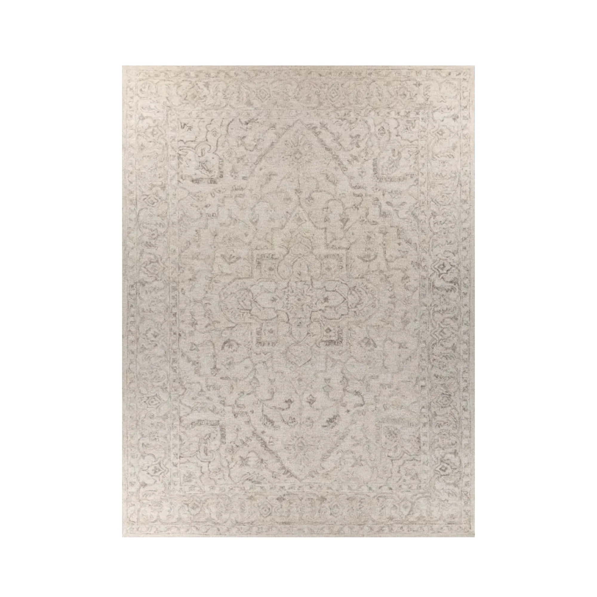 Antique White Medium Gray Rug