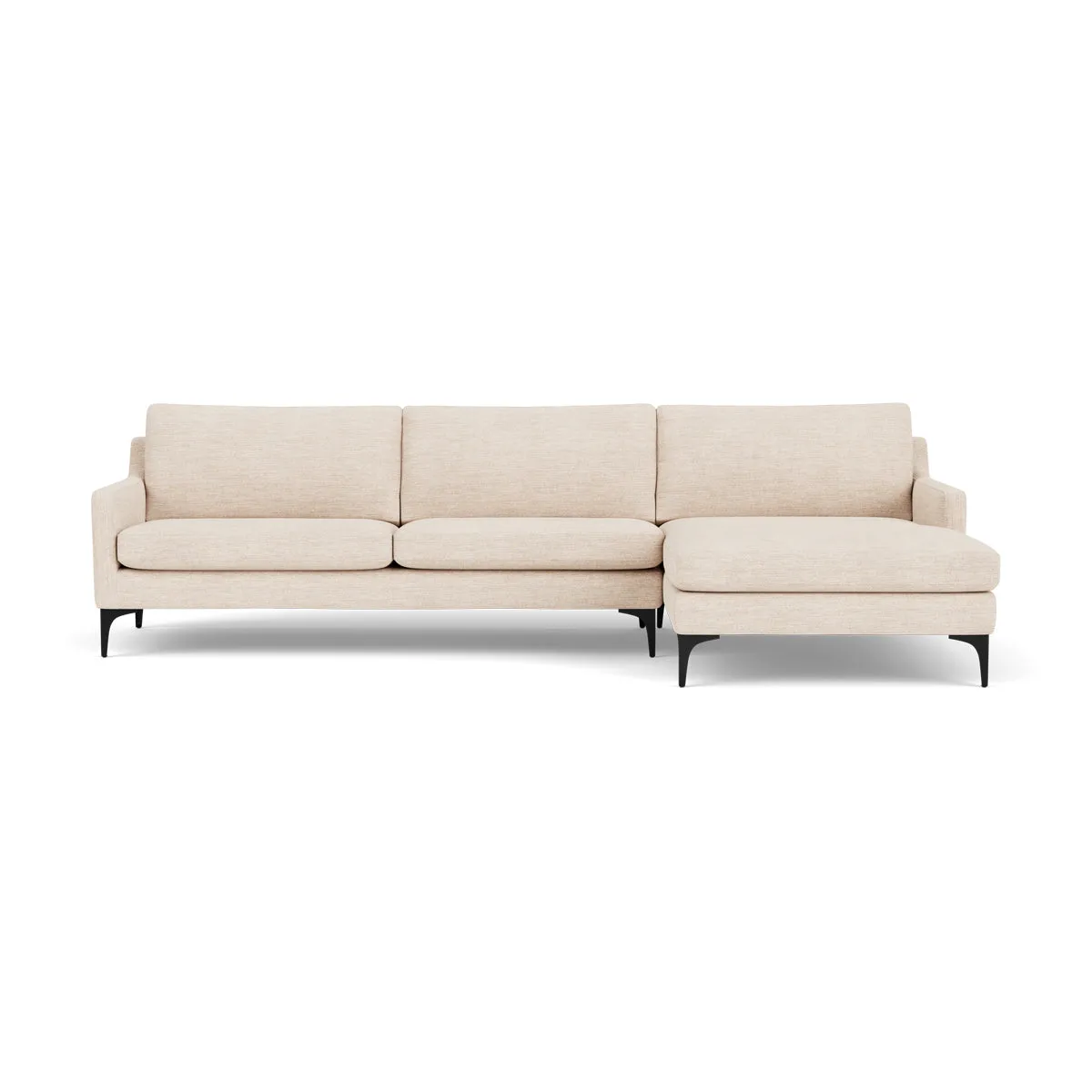 Astha Fabric Right Chaise Sofa