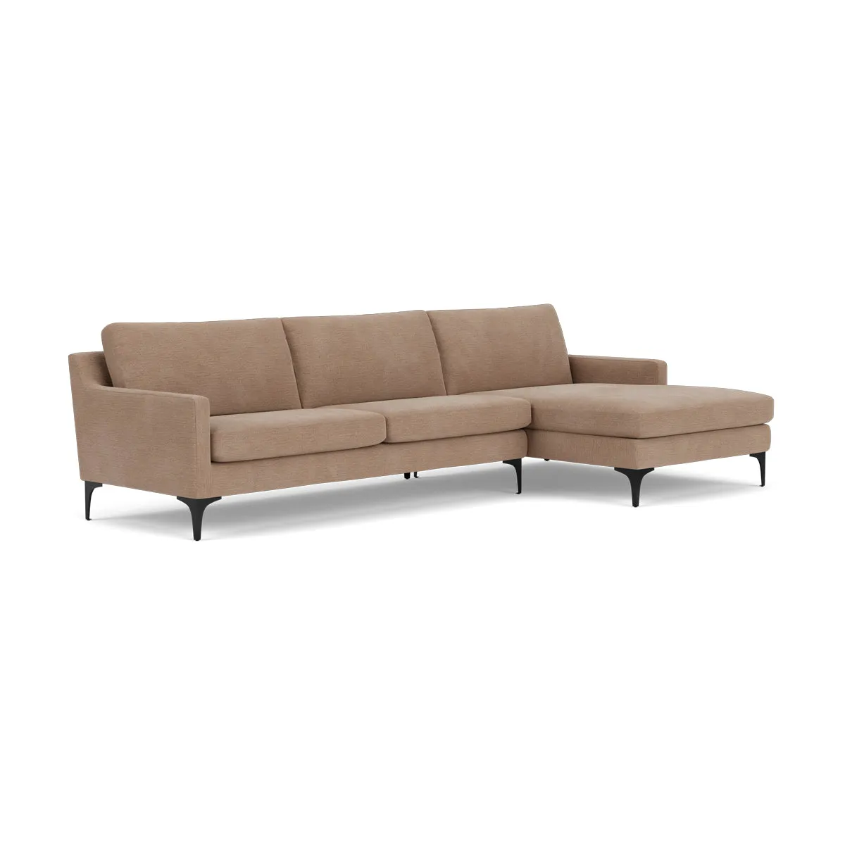 Astha Fabric Right Chaise Sofa