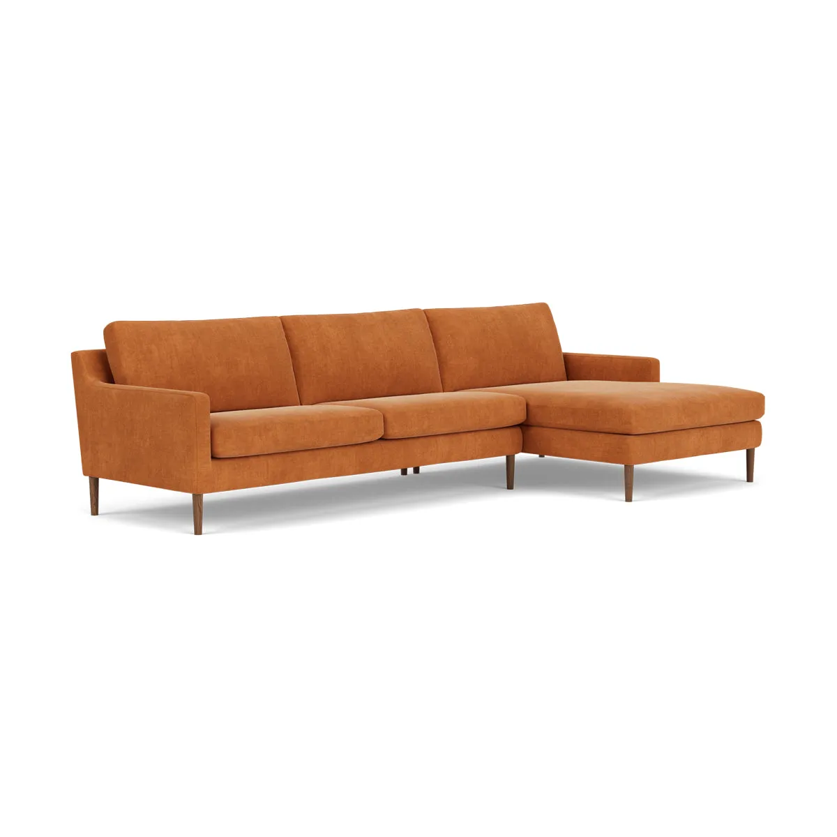 Astha Fabric Right Chaise Sofa