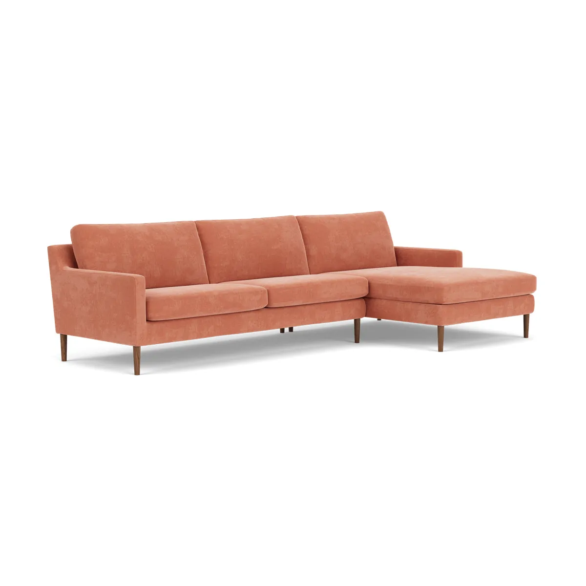 Astha Fabric Right Chaise Sofa