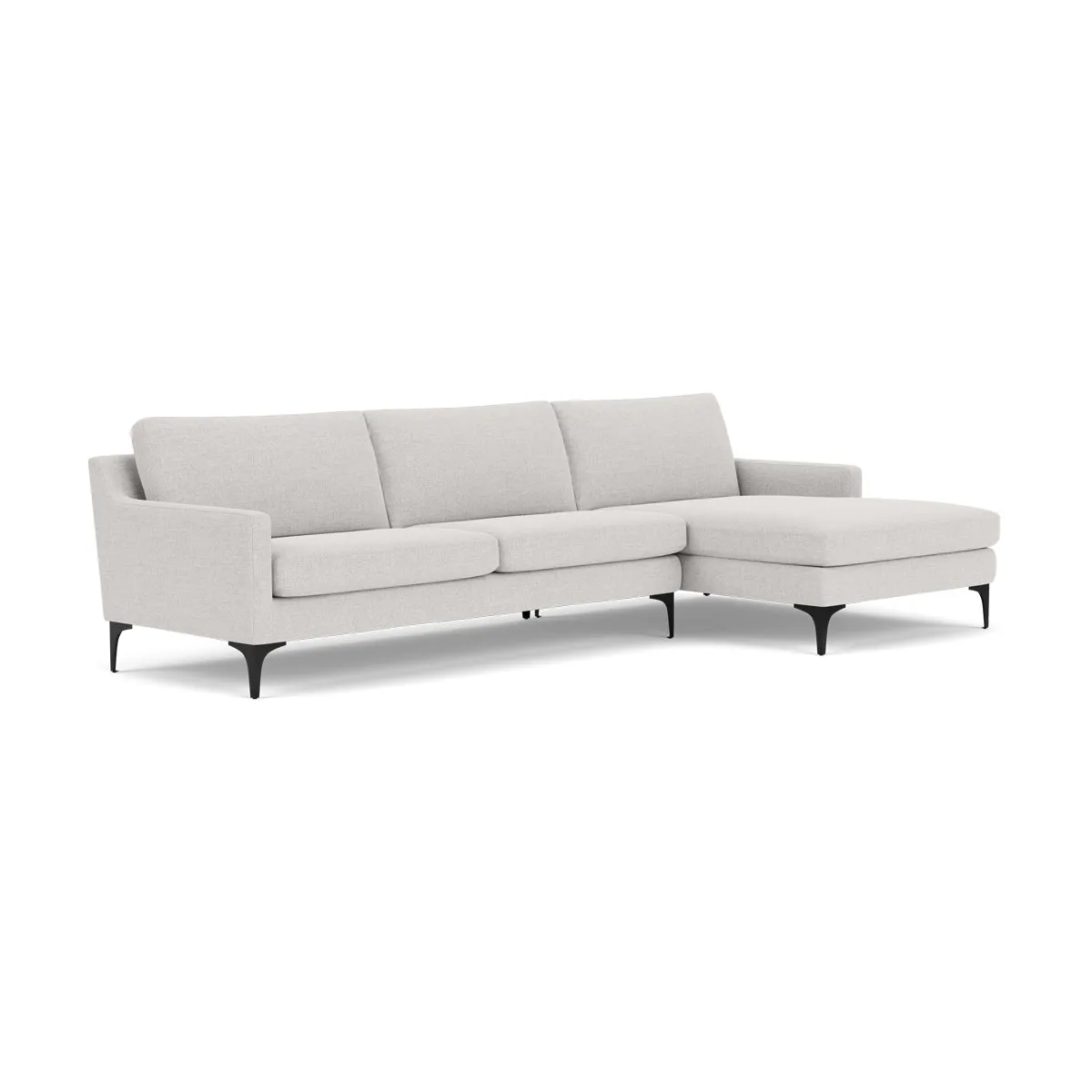 Astha Fabric Right Chaise Sofa