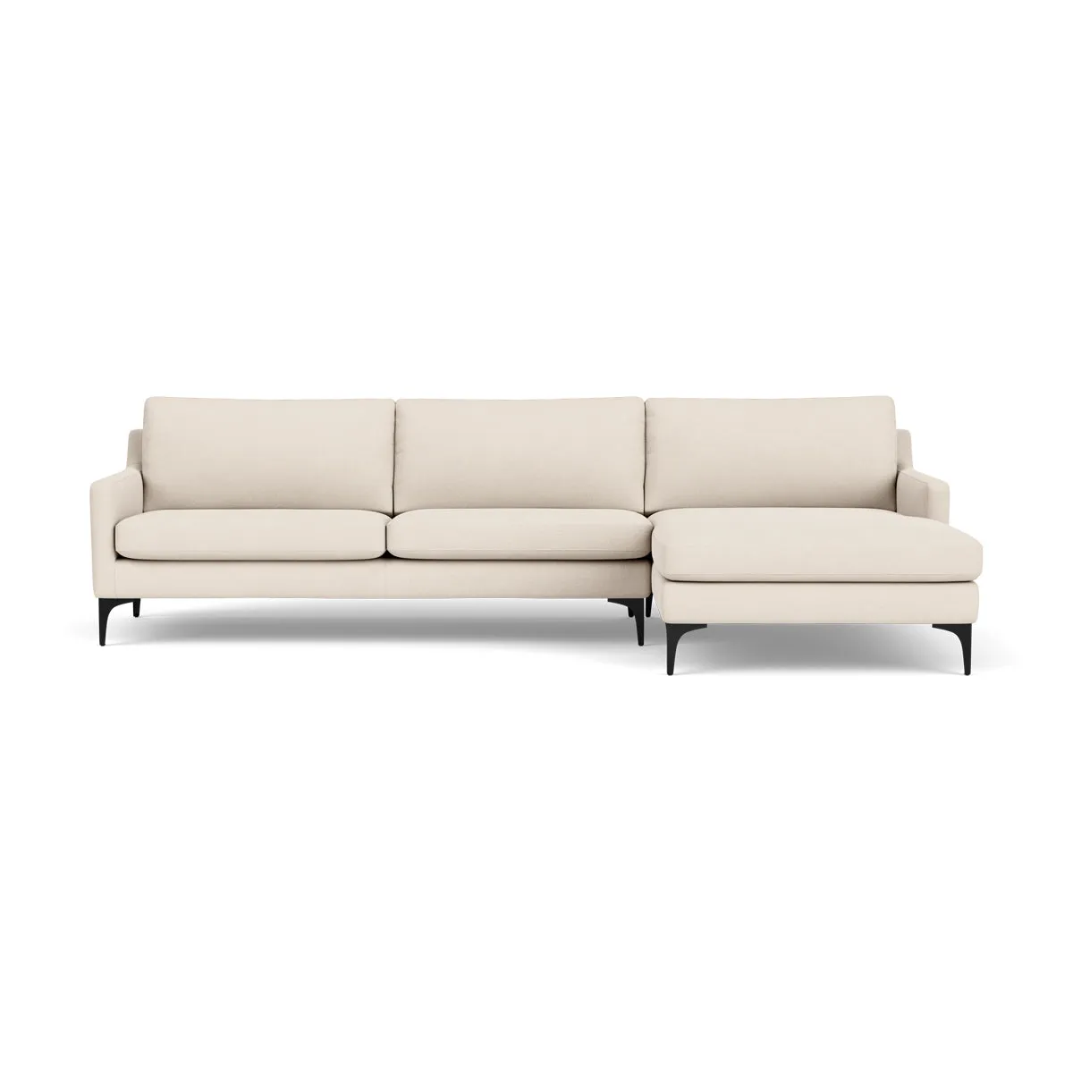 Astha Fabric Right Chaise Sofa
