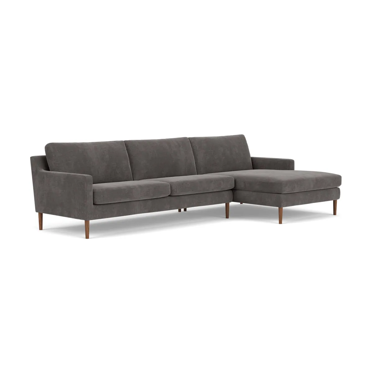 Astha Fabric Right Chaise Sofa