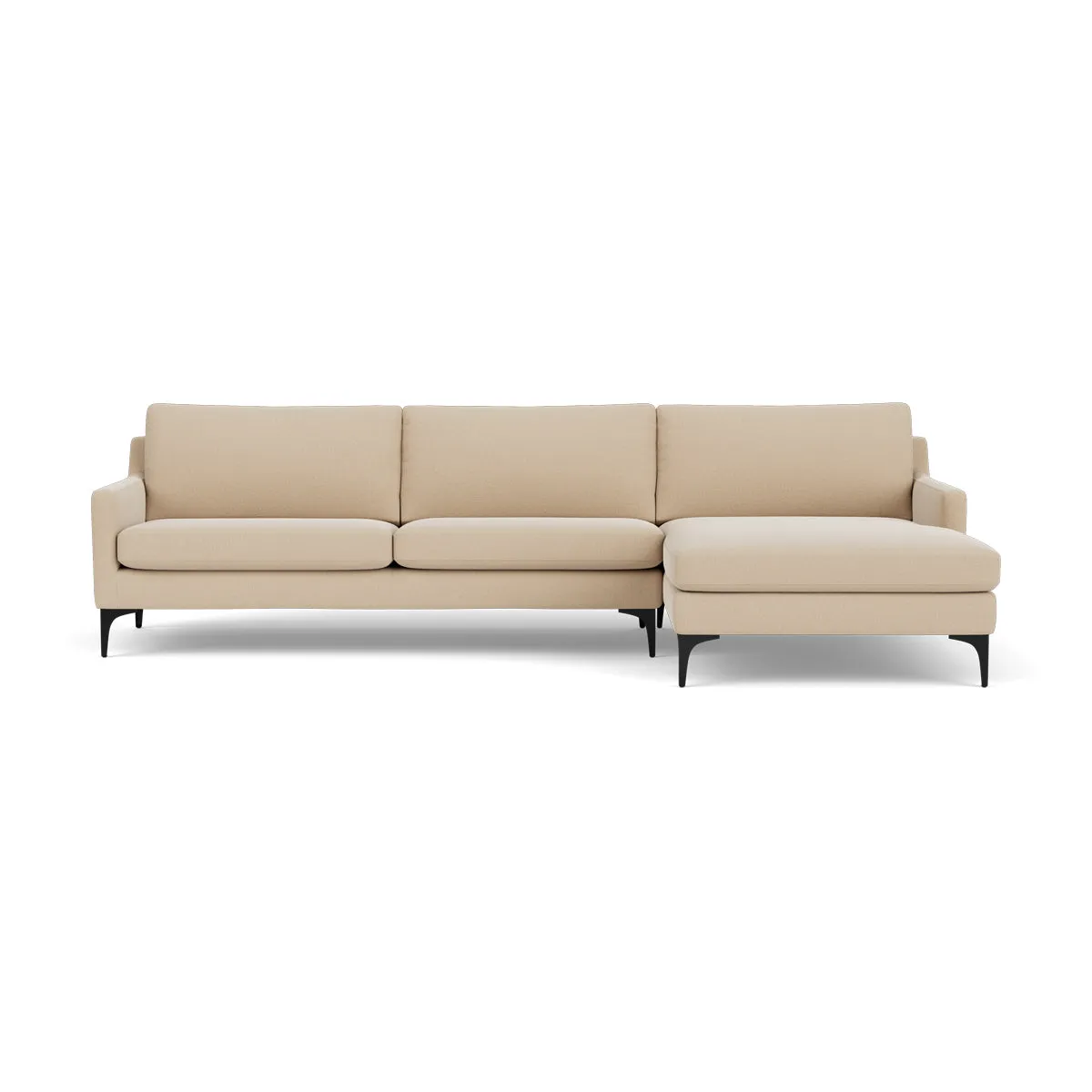 Astha Fabric Right Chaise Sofa