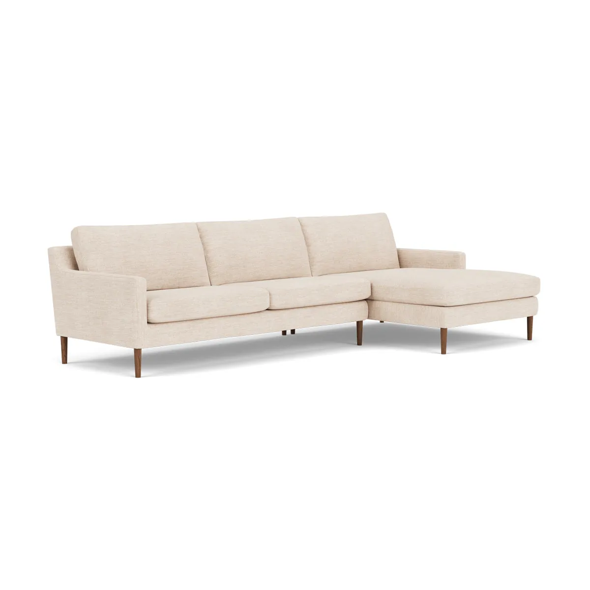 Astha Fabric Right Chaise Sofa