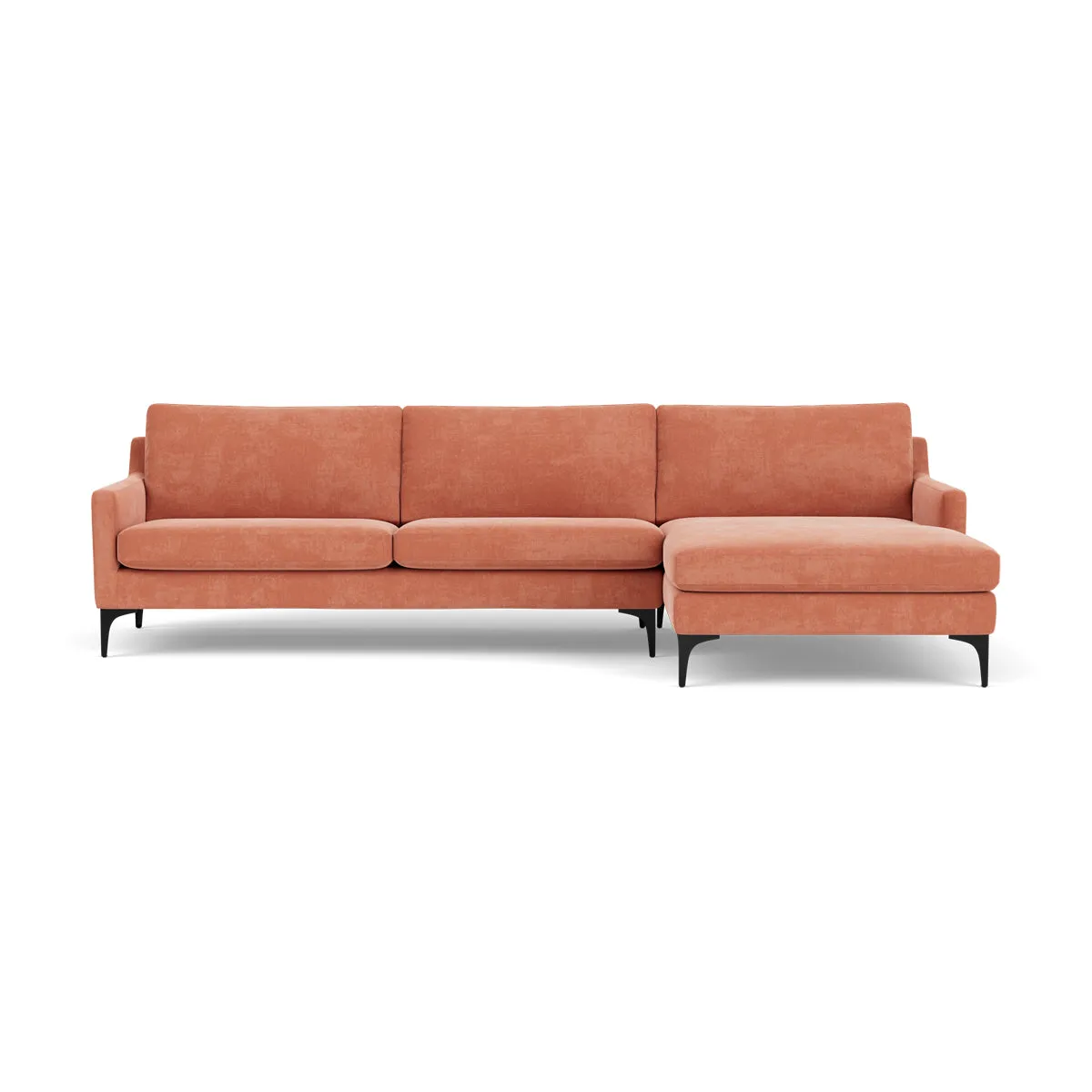 Astha Fabric Right Chaise Sofa