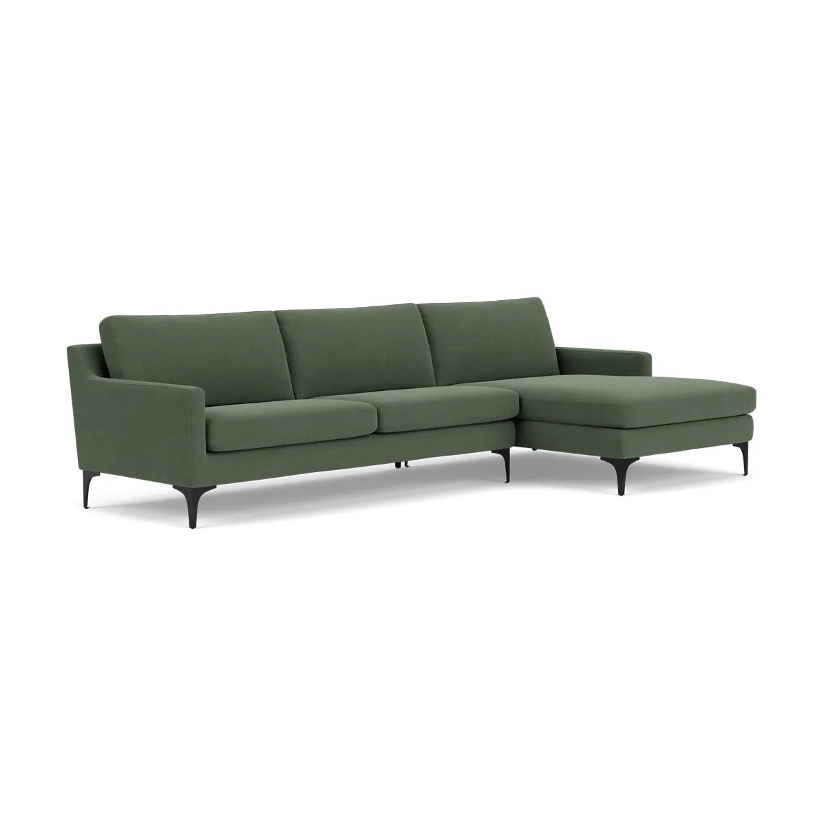 Astha Fabric Right Chaise Sofa