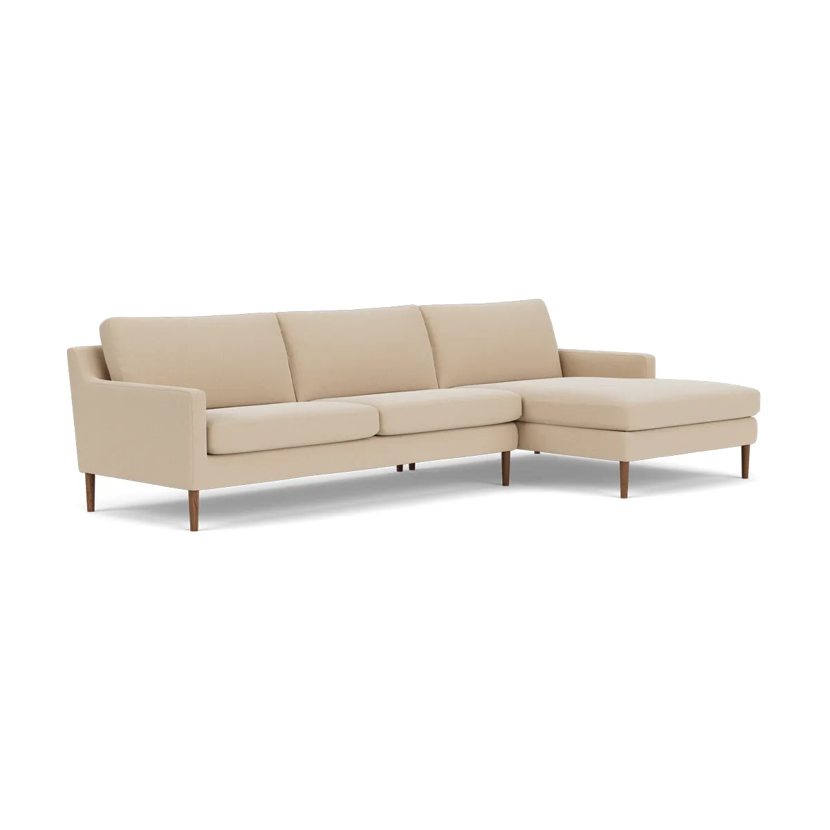 Astha Fabric Right Chaise Sofa