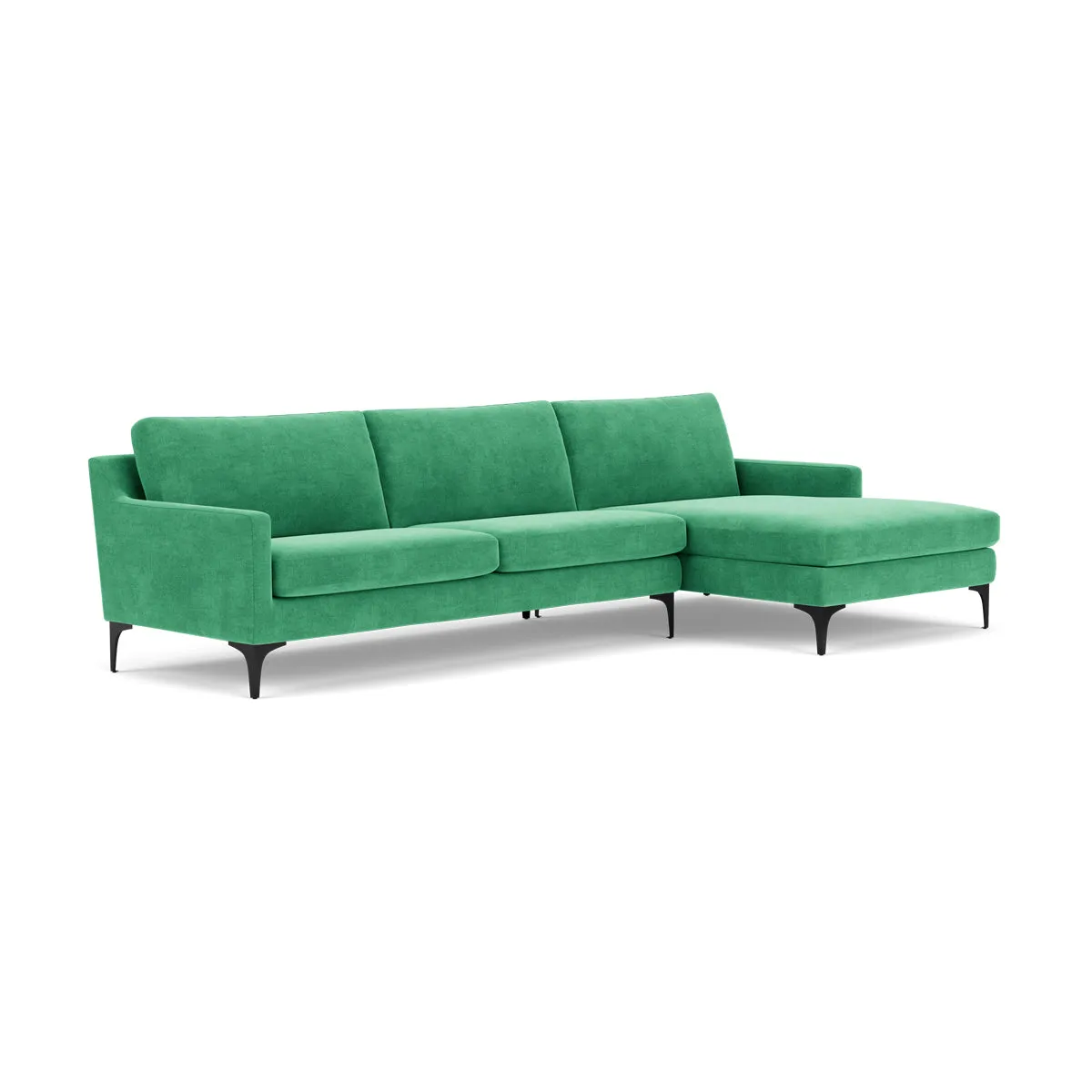 Astha Fabric Right Chaise Sofa