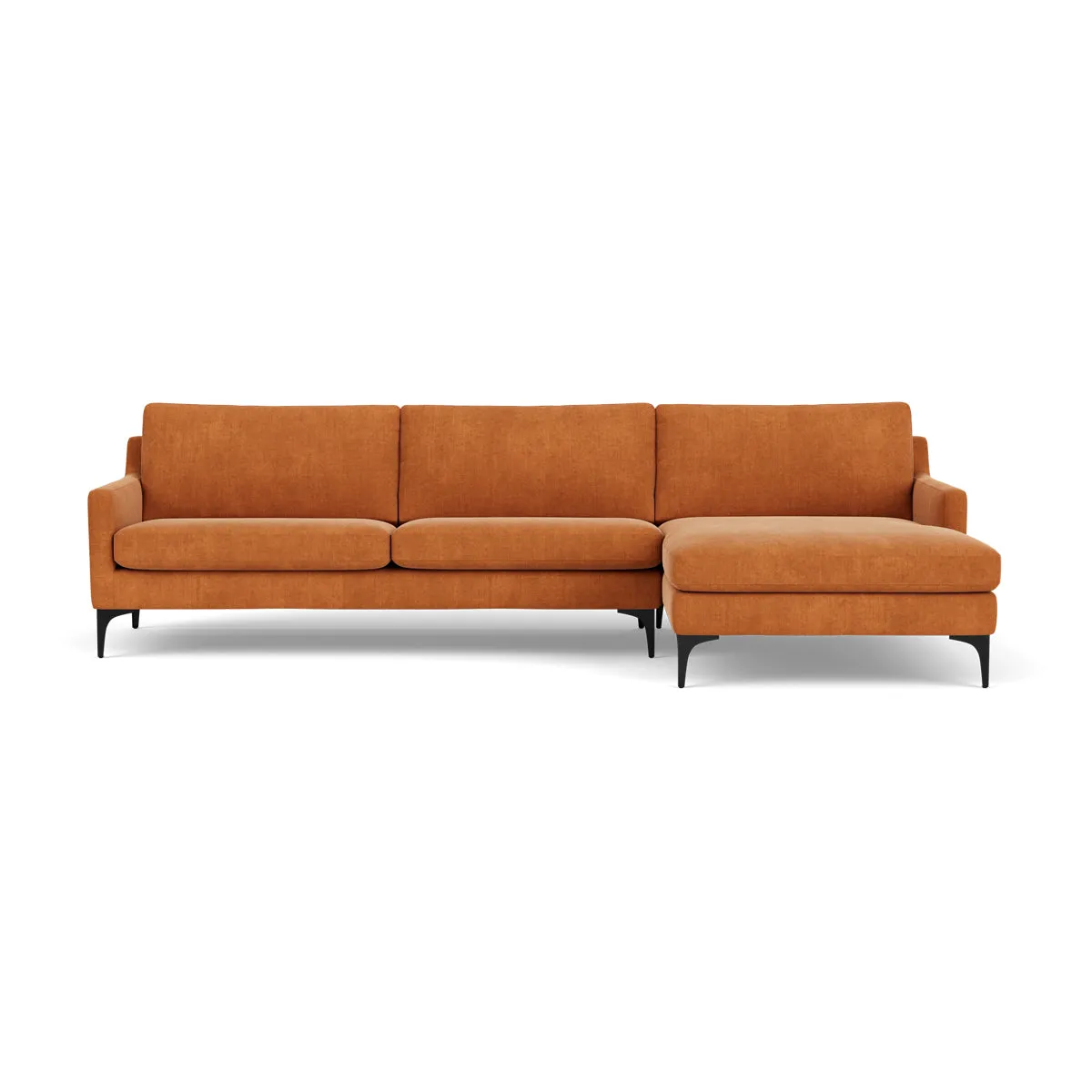 Astha Fabric Right Chaise Sofa