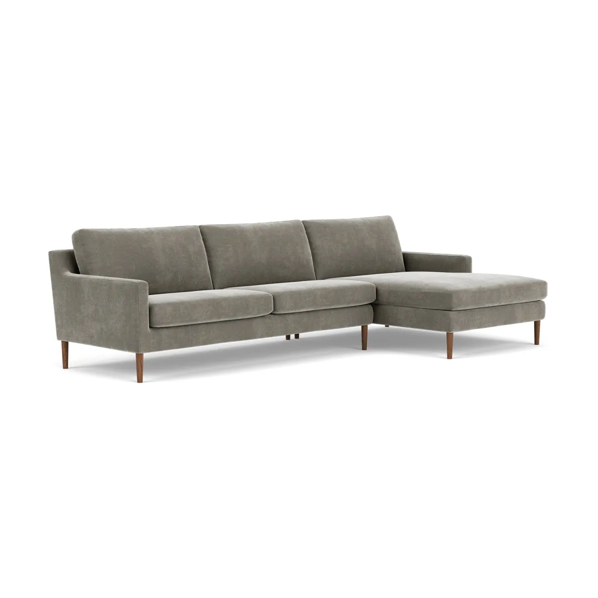 Astha Fabric Right Chaise Sofa
