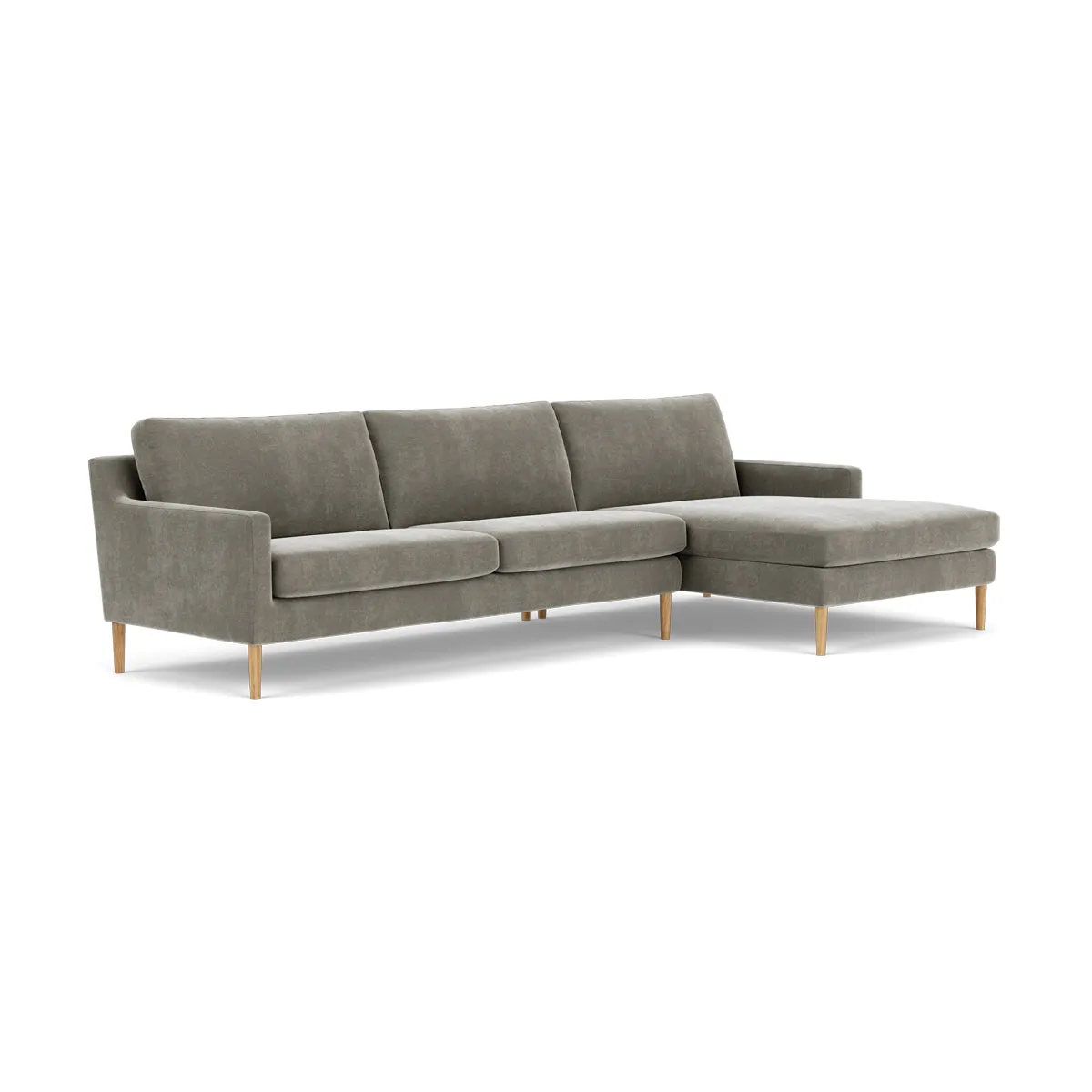 Astha Fabric Right Chaise Sofa