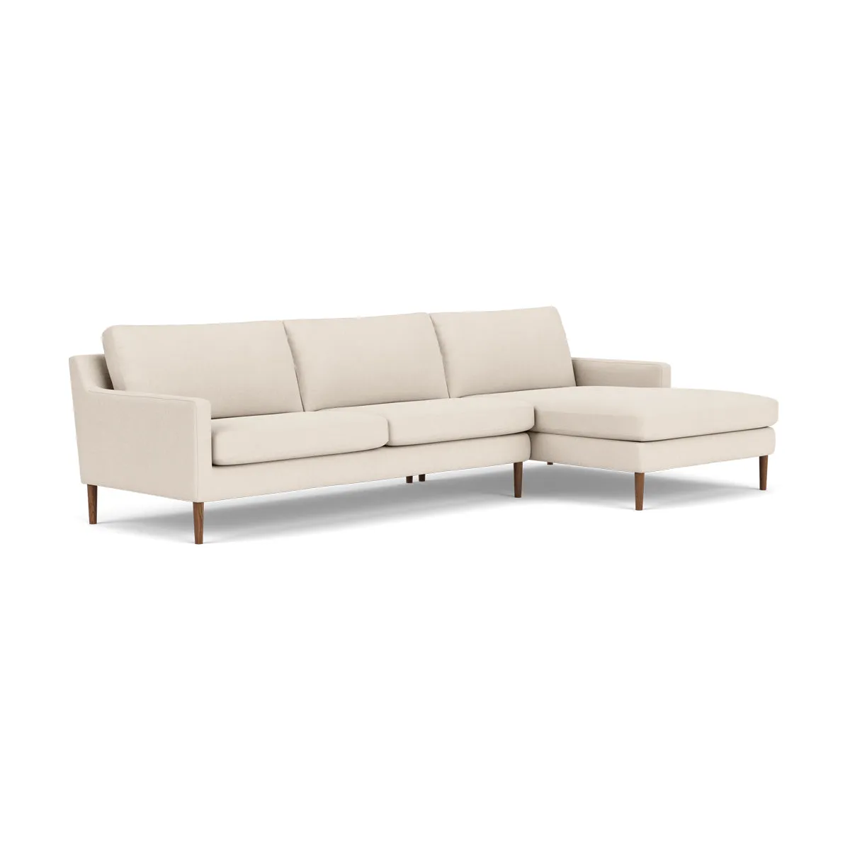 Astha Fabric Right Chaise Sofa