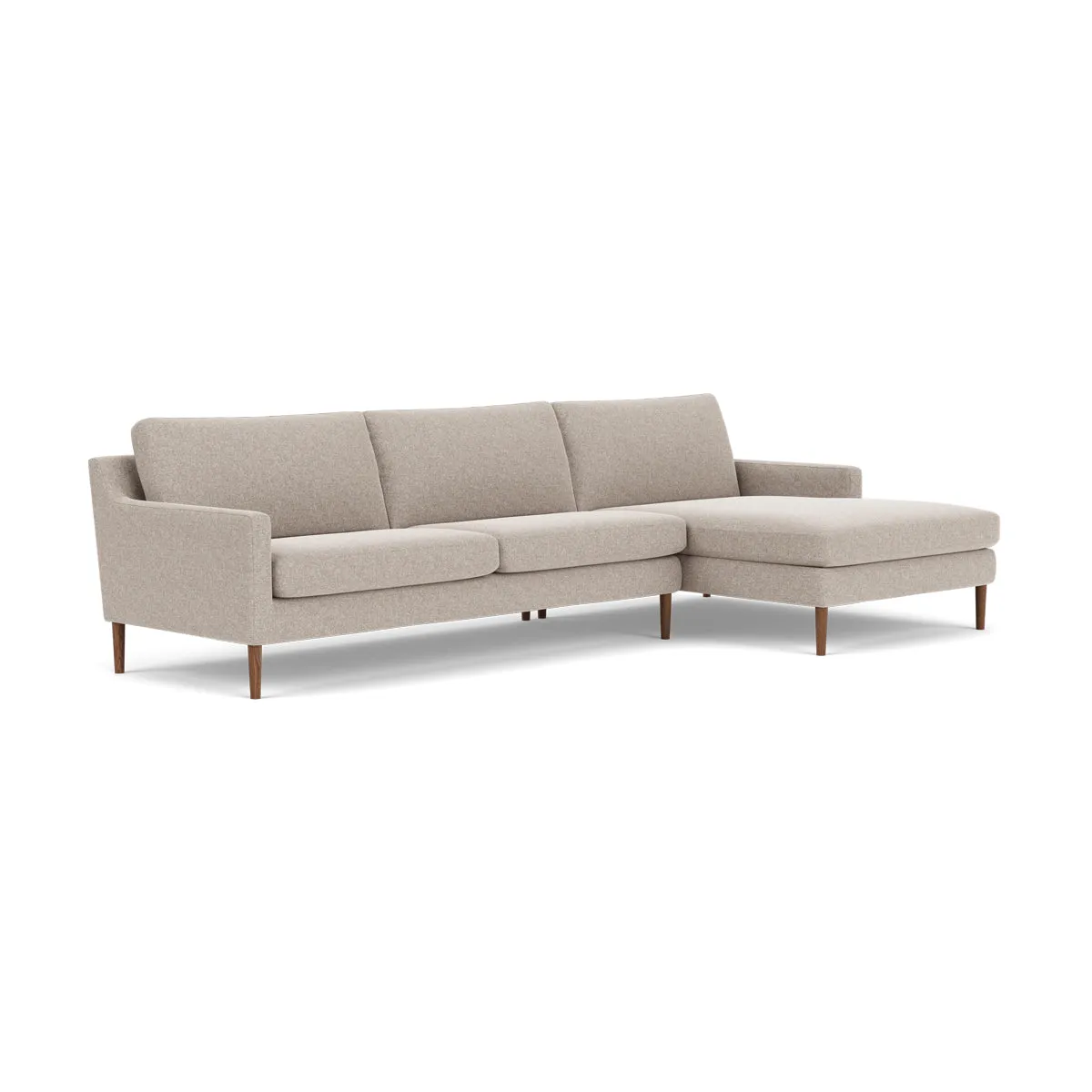 Astha Fabric Right Chaise Sofa