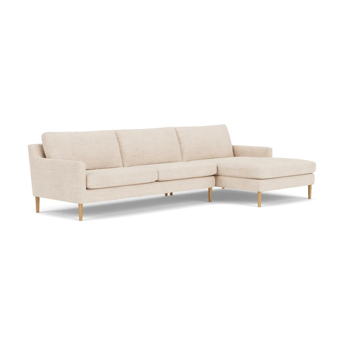 Astha Fabric Right Chaise Sofa