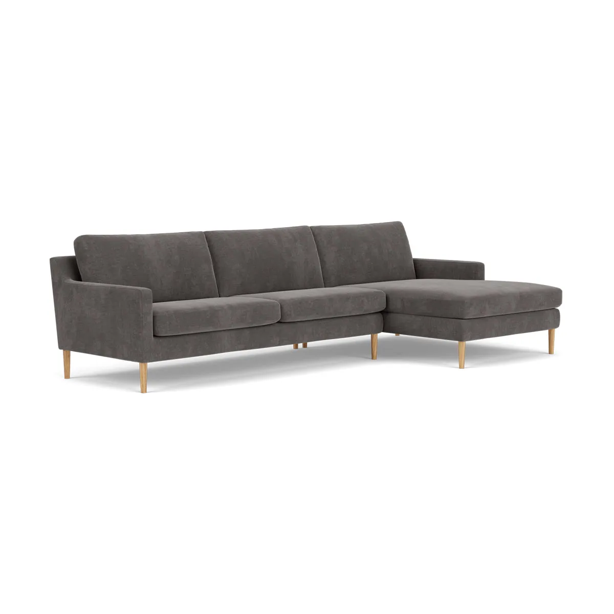 Astha Fabric Right Chaise Sofa