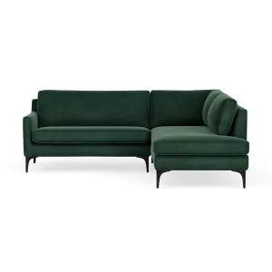 Astha Velvet Right Corner Sofa