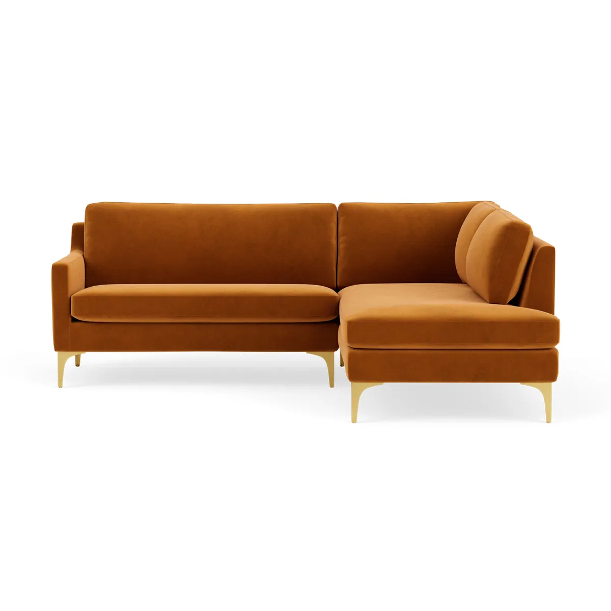Astha Velvet Right Corner Sofa