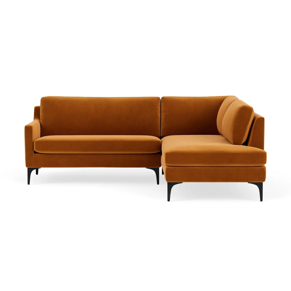 Astha Velvet Right Corner Sofa