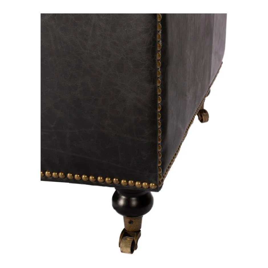 Birmingham Sofa Onyx Black Leather