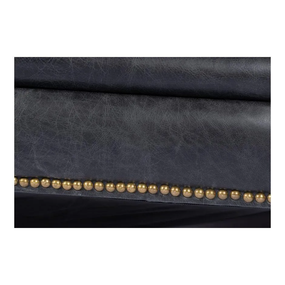 Birmingham Sofa Onyx Black Leather