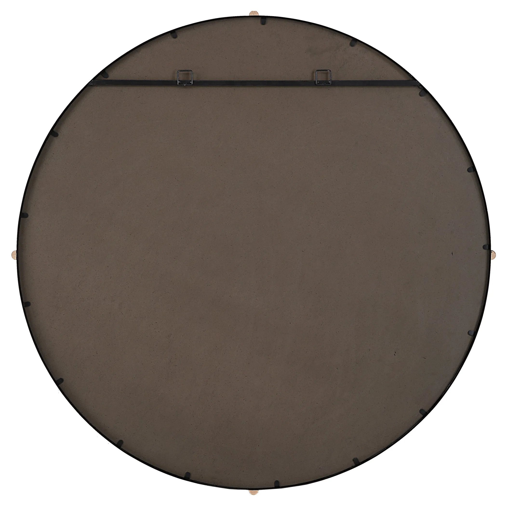 Bonded Round Black Mirror