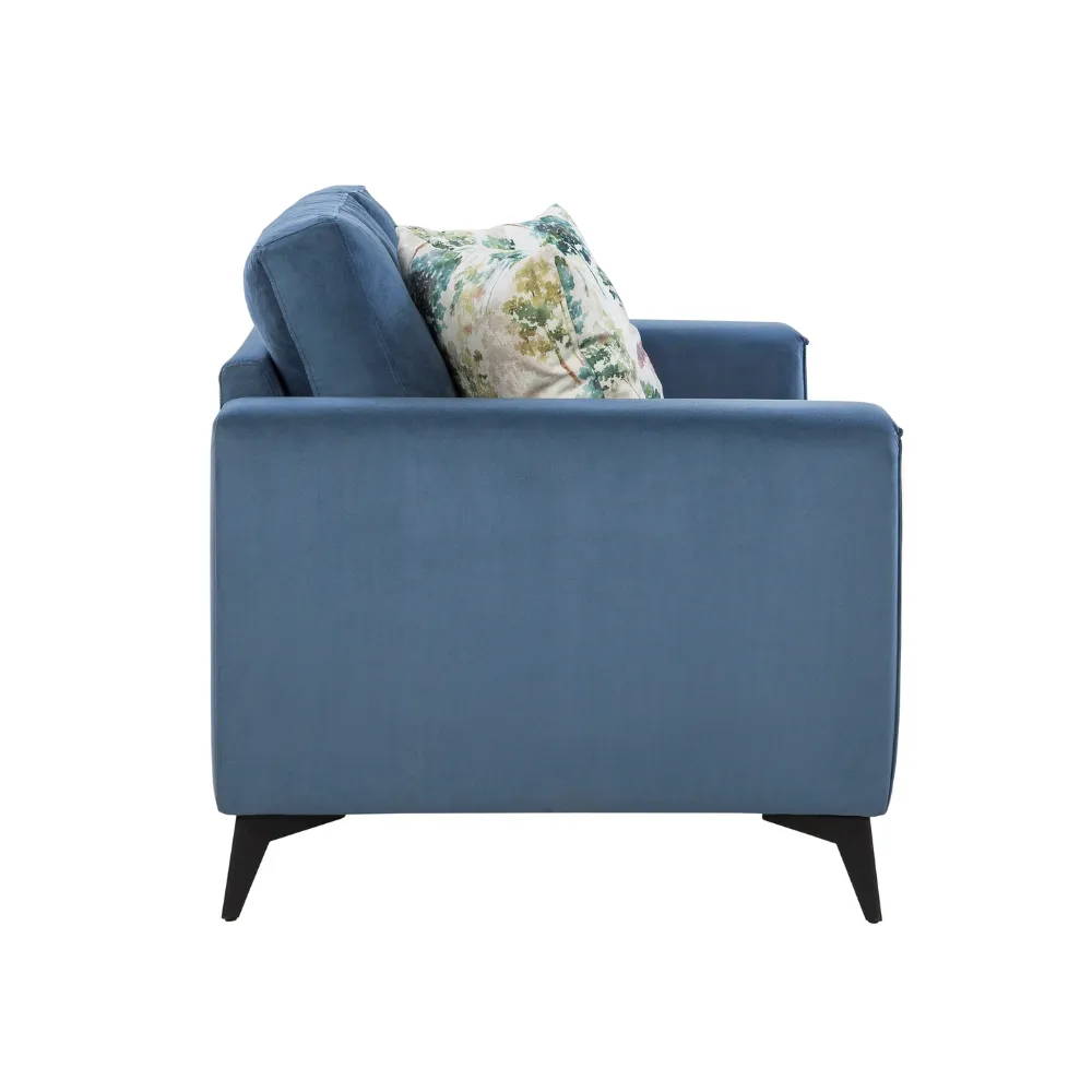 Brandon  Dark Blue Loveseat