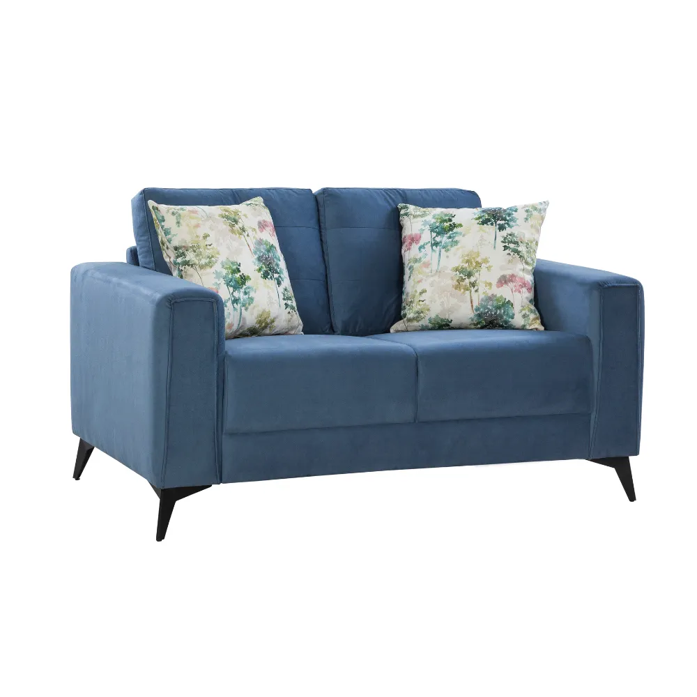 Brandon  Dark Blue Loveseat