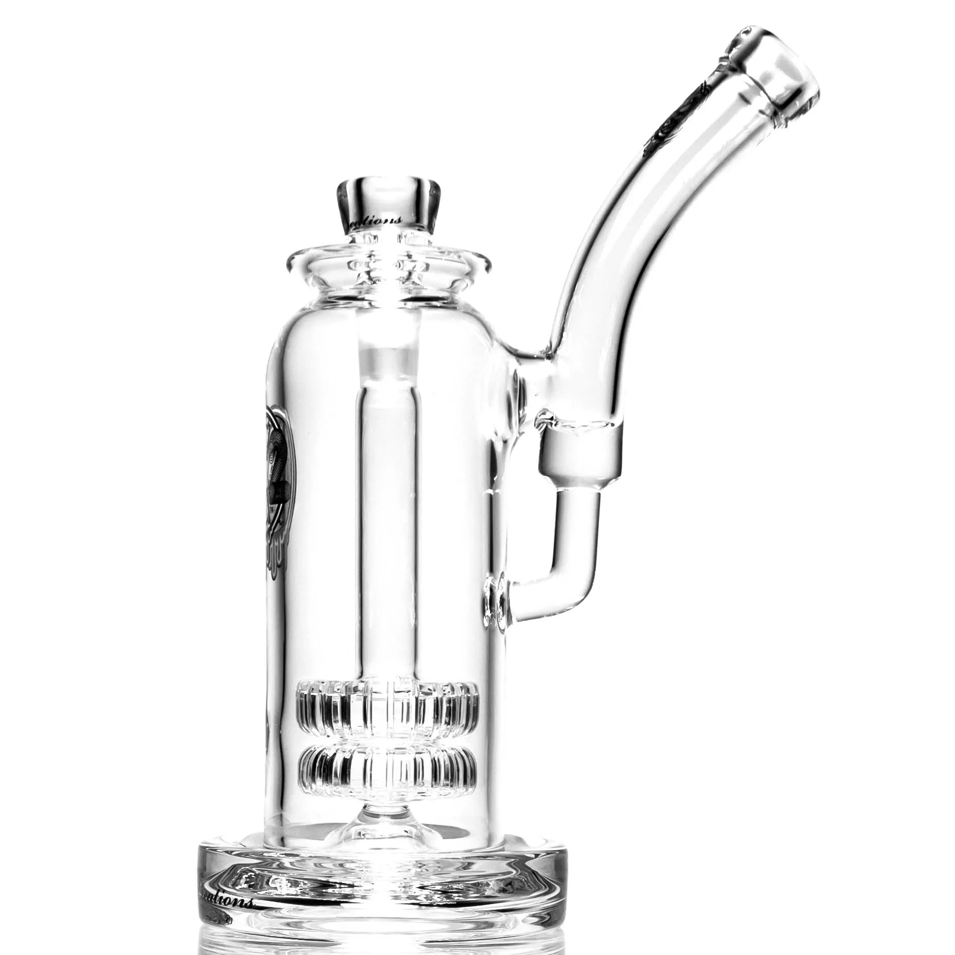 C2 Custom Creations - Double Shower Head Tray Bubbler - 65mm - White Seed Label