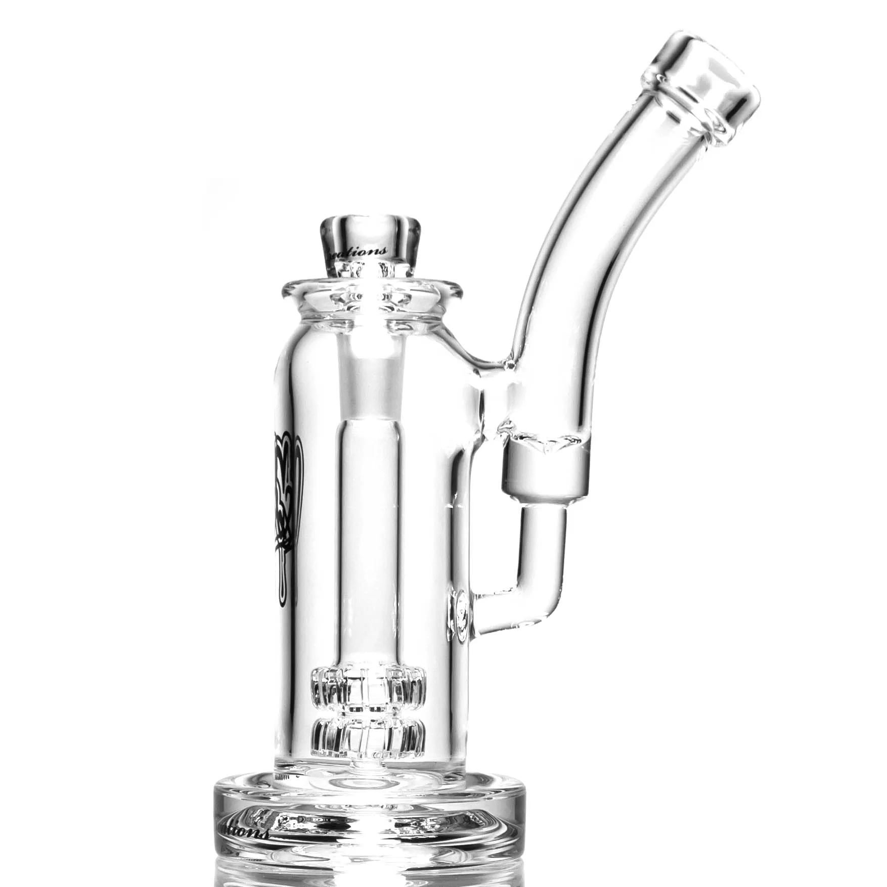 C2 Custom Creations - Mini Double Shower Tray Bubbler - 50mm - Black Drip Label