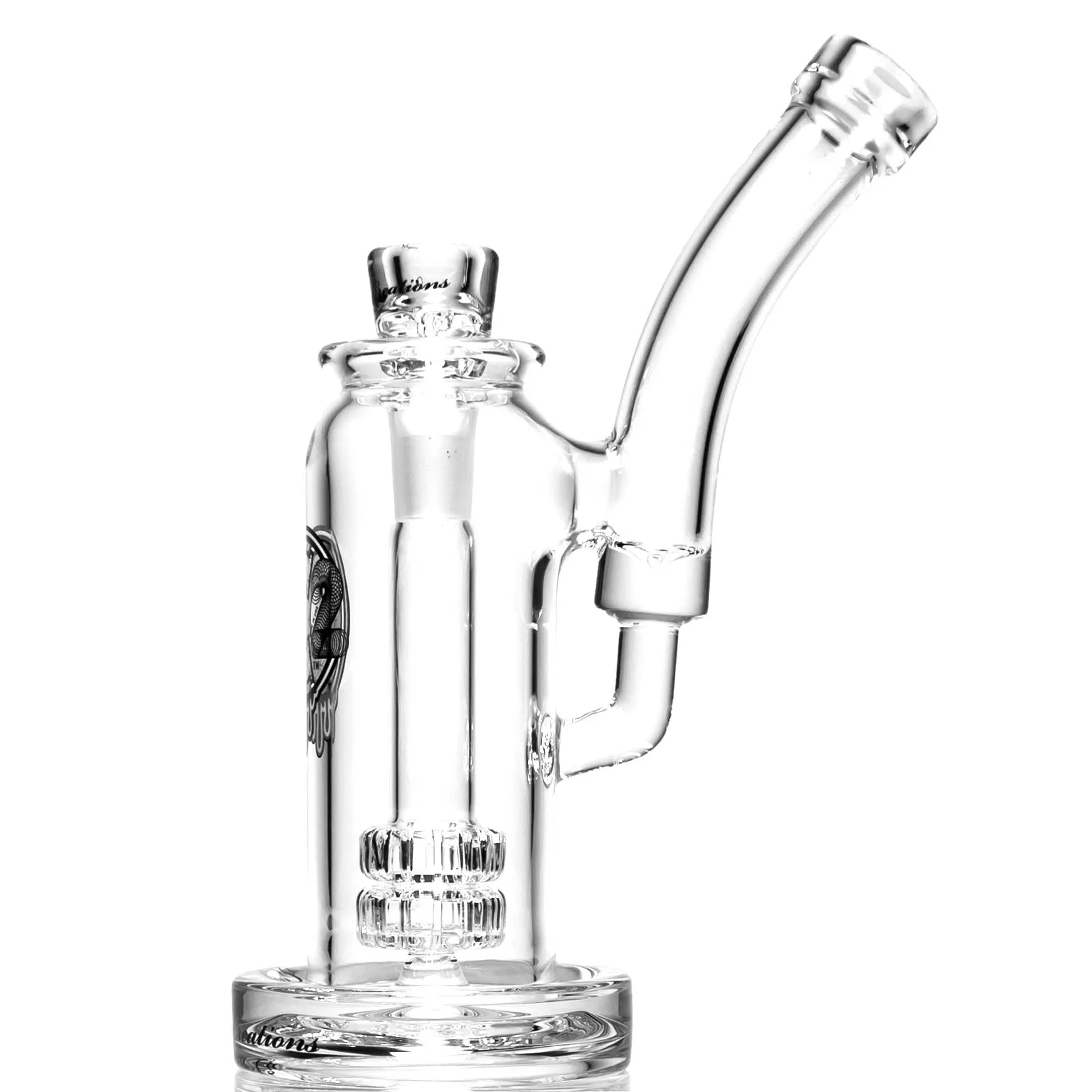 C2 Custom Creations - Mini Double Shower Tray Bubbler - 50mm - White Seed Label