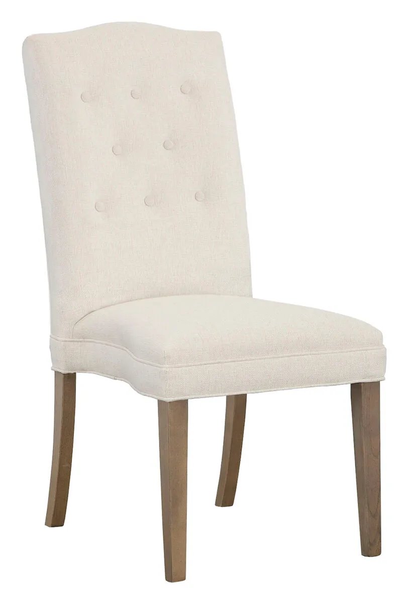 Camel Tall Back Armless Stack Chair