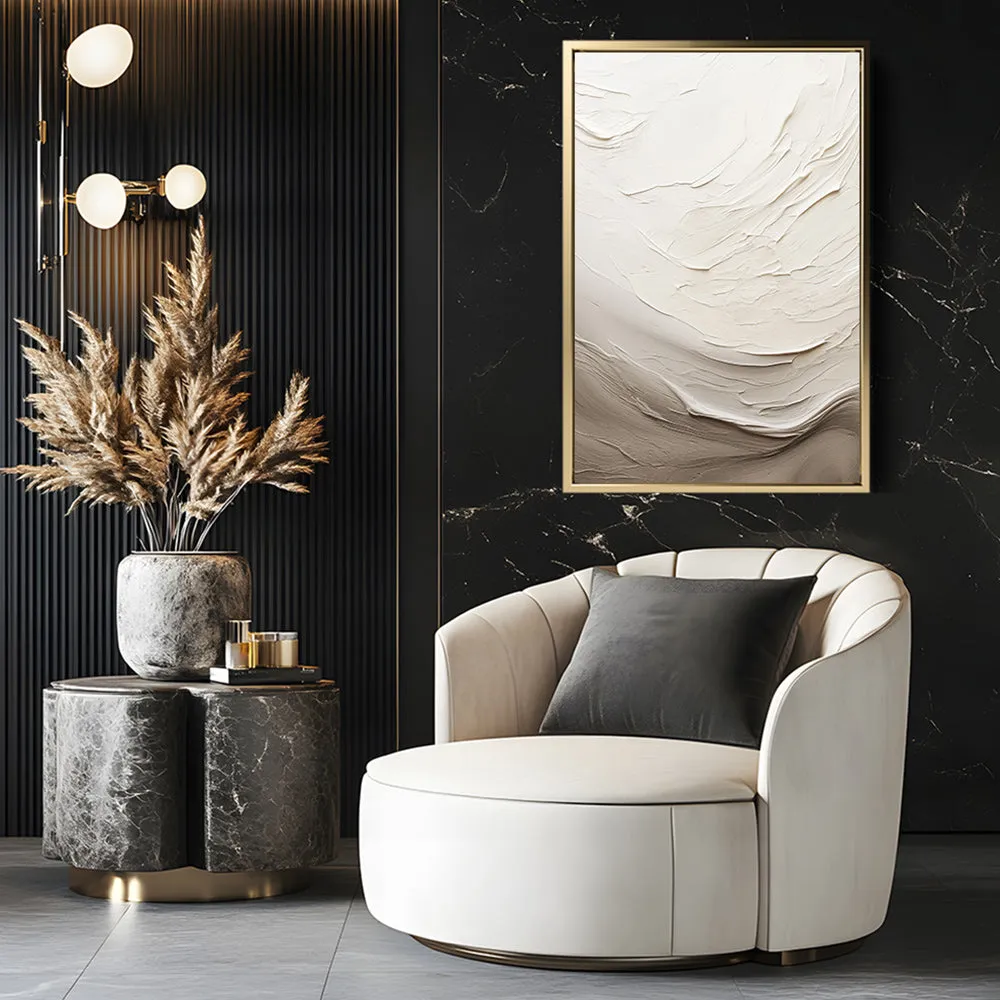 Canvas Wall Art Stretched Over Wooden Frame with Floating Frame and Abstract Painting CV4098