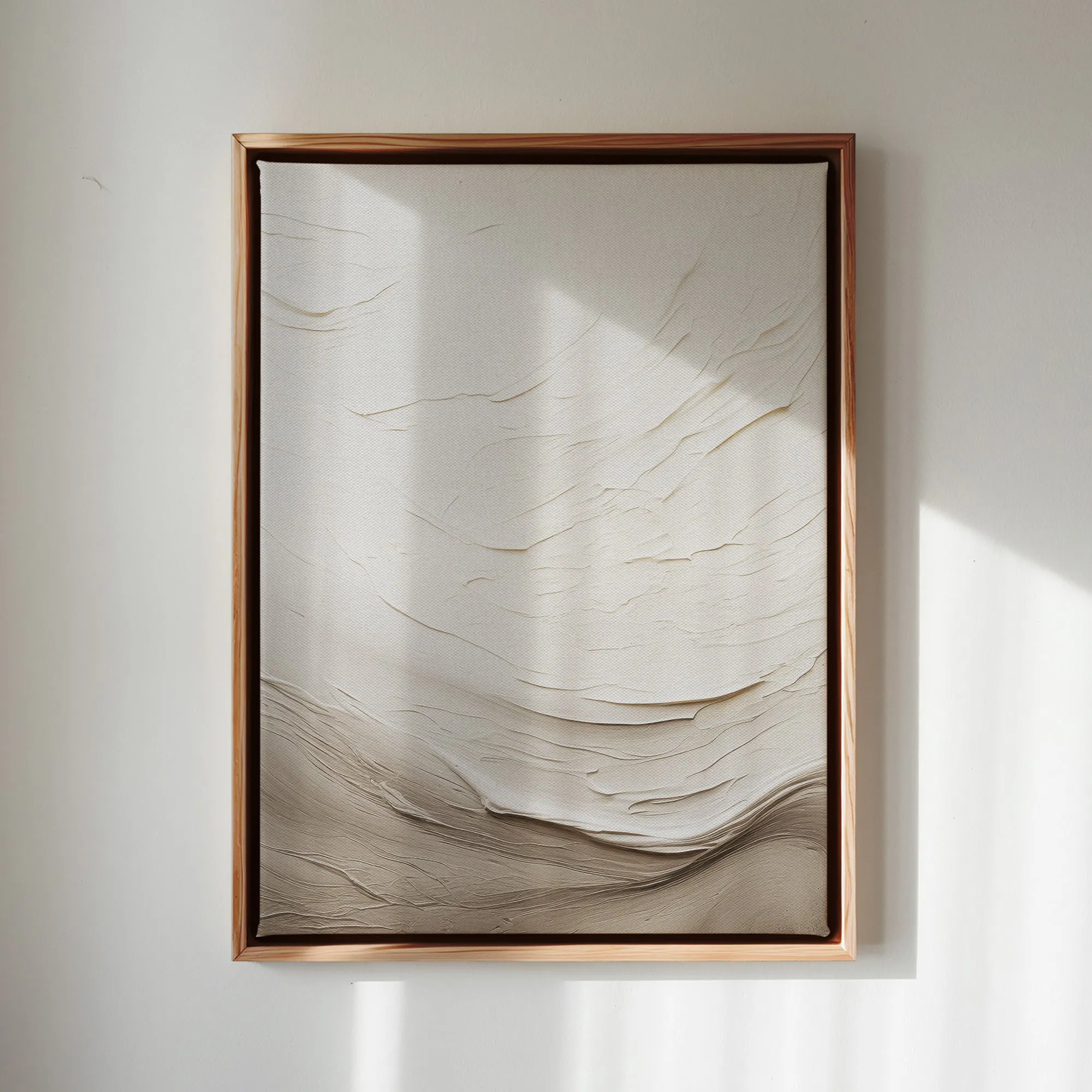 Canvas Wall Art Stretched Over Wooden Frame with Floating Frame and Abstract Painting CV4098