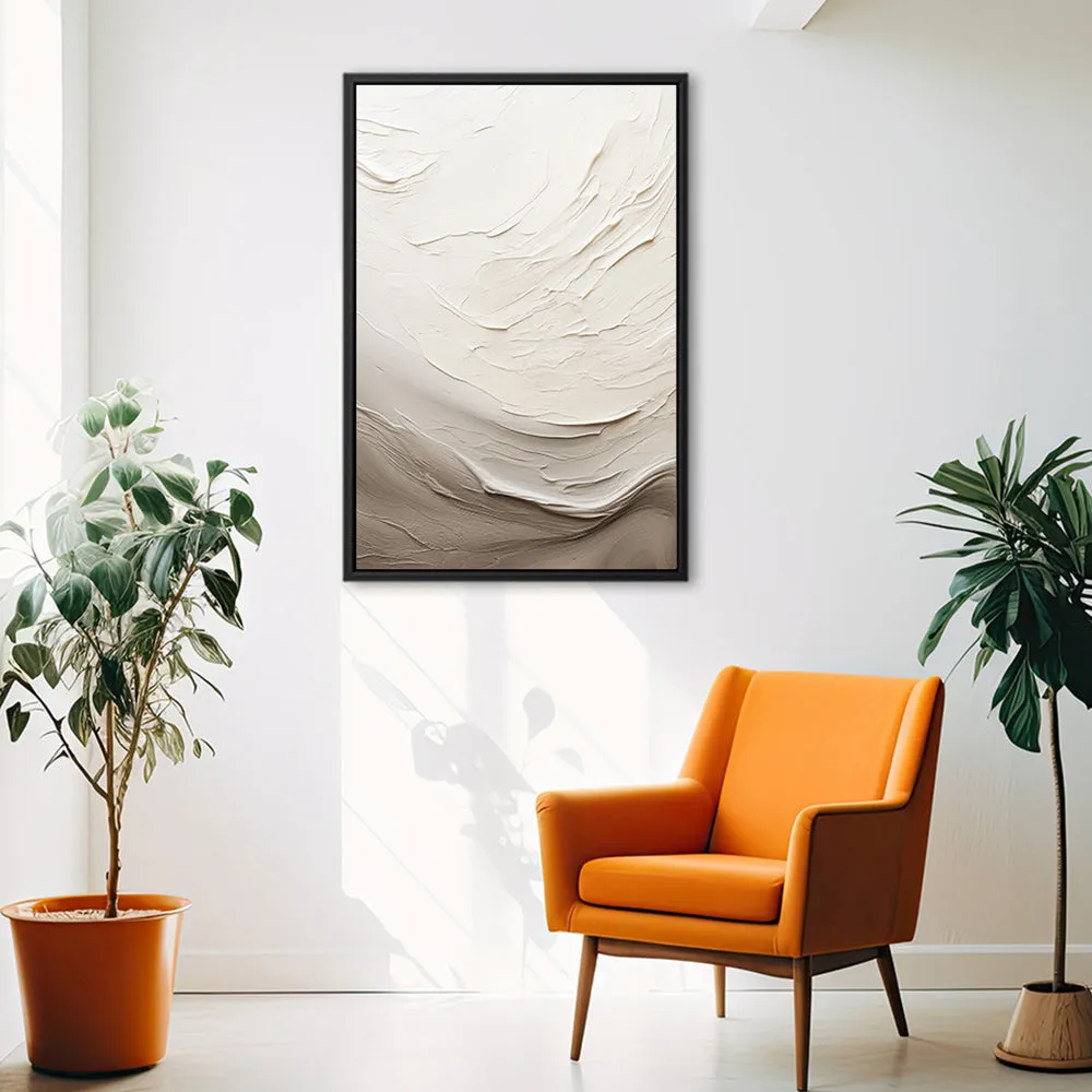Canvas Wall Art Stretched Over Wooden Frame with Floating Frame and Abstract Painting CV4098