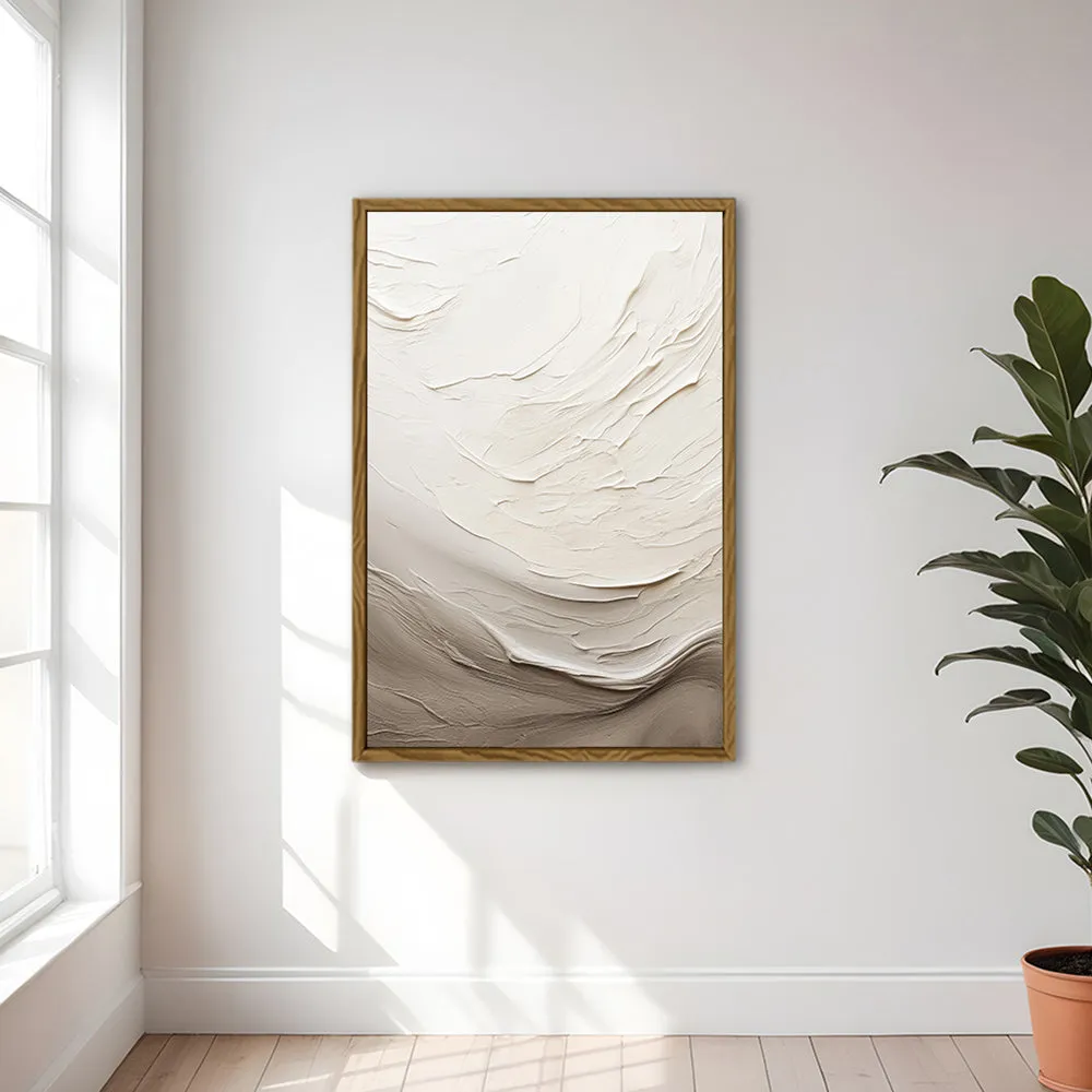 Canvas Wall Art Stretched Over Wooden Frame with Floating Frame and Abstract Painting CV4098