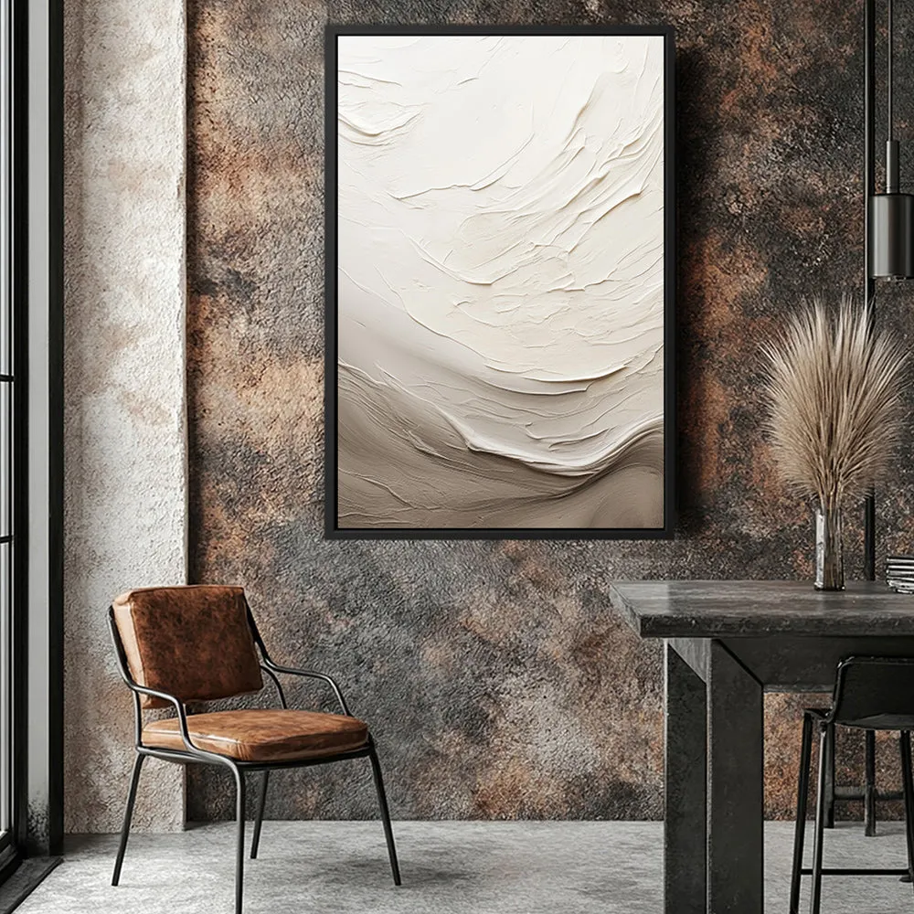 Canvas Wall Art Stretched Over Wooden Frame with Floating Frame and Abstract Painting CV4098